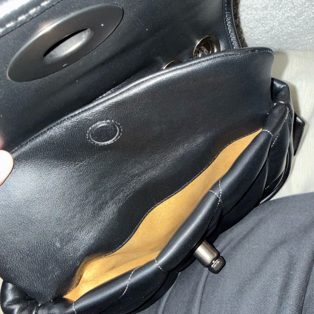 Black Coach Madison Pillow Bag - Picture 5 of 8